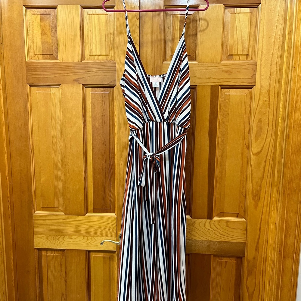 Love…ady striped jumpsuit